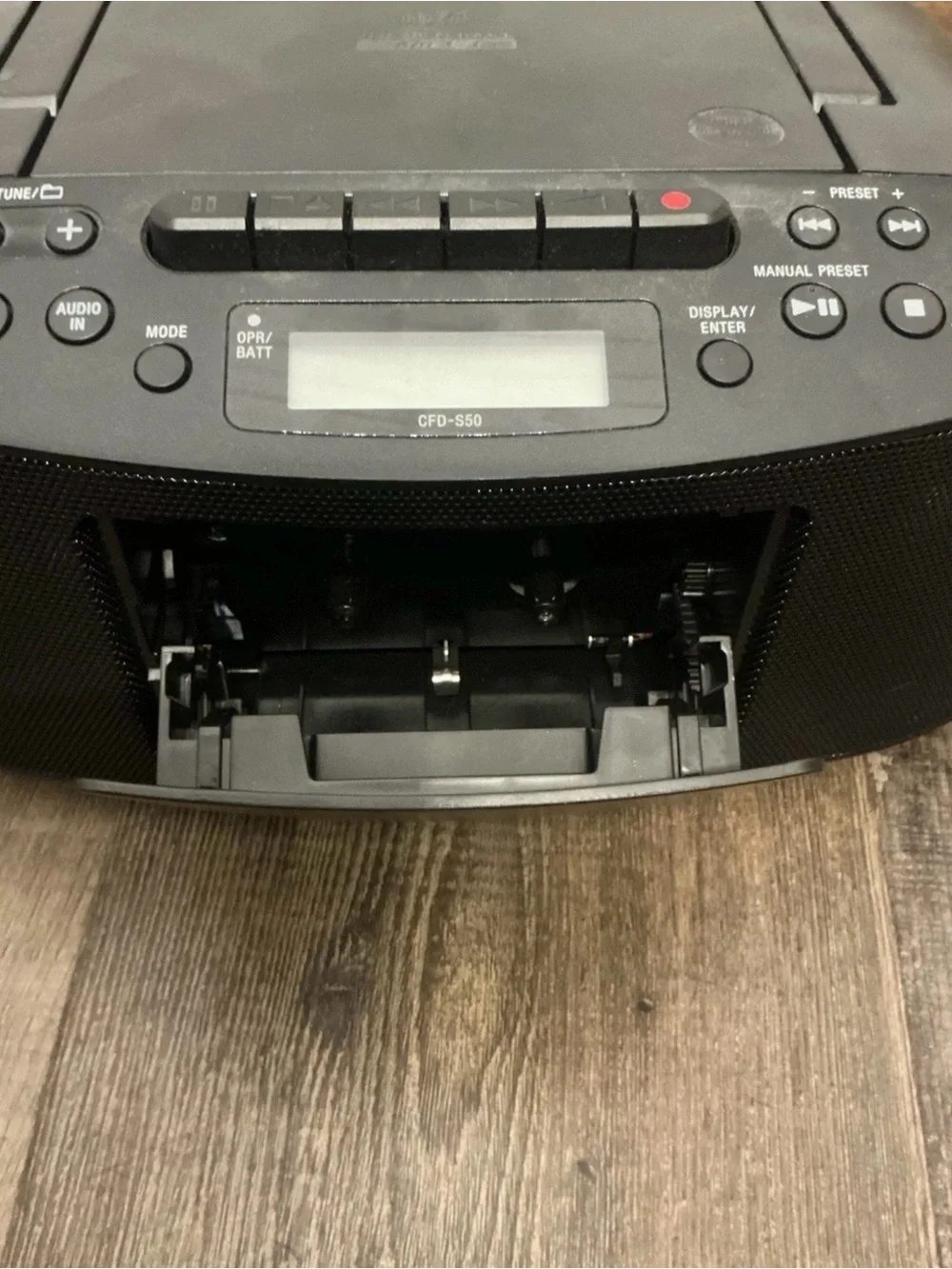 Sony CFD-S50 CD Radio Cassette Player Cord Included Mega Bass
